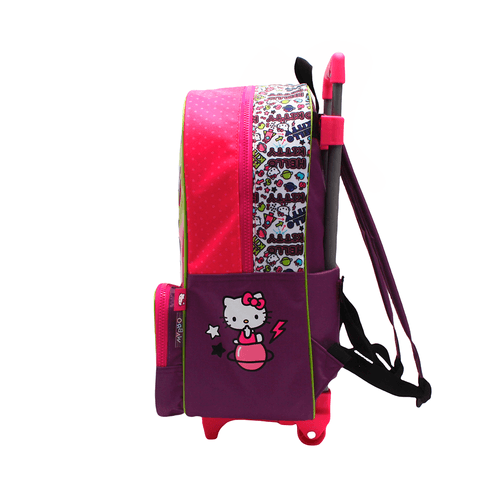 Mochila Hello Kitty Carro 16 Pulgadas Planet Violeta