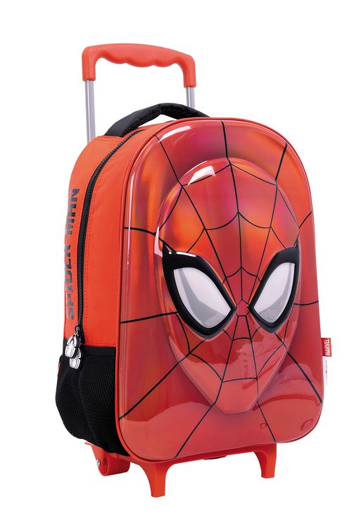 Mochila Spiderman Carro 16 Pulgadas Máscara