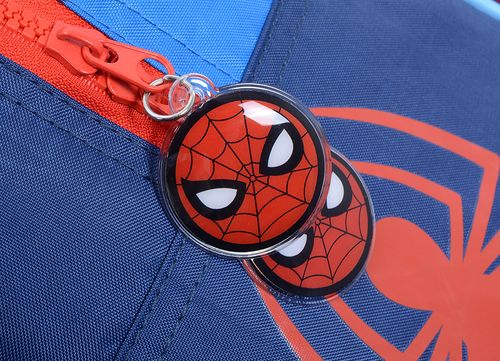 Mochila Spiderman Carro 16 Pulgadas Cómic Roja