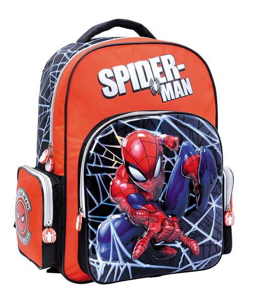 Mochila Spiderman Espalda 18 Pulgadas Rescue Line Roja
