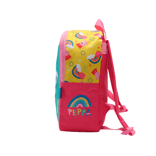 Mochila Peppa Pig Espalda 12 Pulgadas Arcoiris Aqua