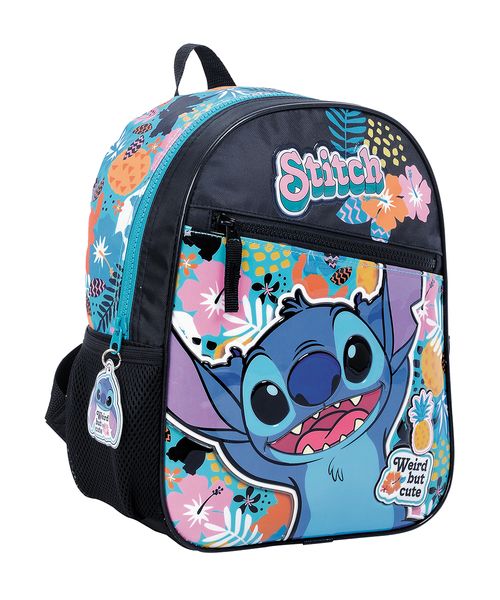 Mochila Stitch Espalda 12 Pulgadas Hawaii Turquesa
