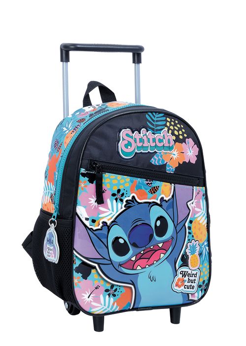 Mochila Stitch Carro 12 Pulgadas Hawaii Turquesa