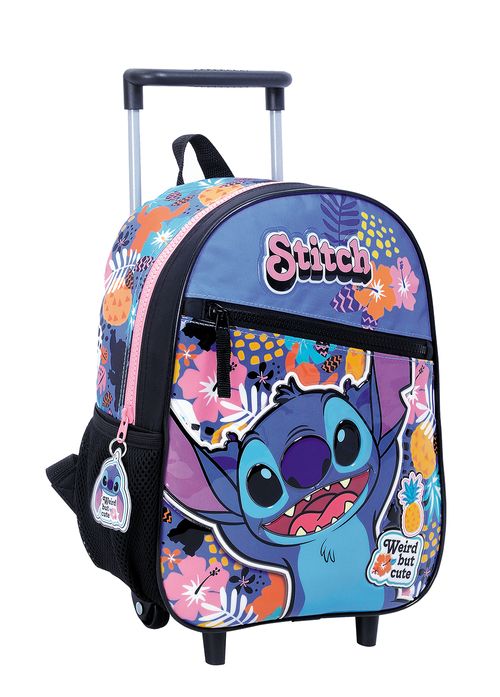Mochila Stitch Carro 12 Pulgadas Hawaii Rosa