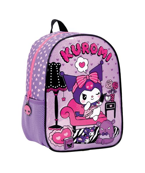 Mochila Kuromi Espalda 12 Pulgadas Chill Violeta
