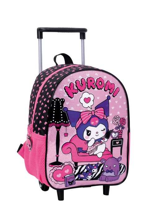 Mochila Kuromi Carro 12 Pulgadas Chill Rosa