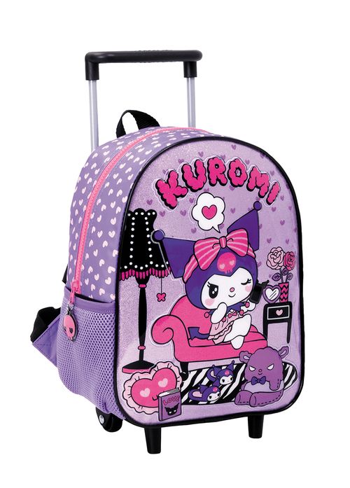 Mochila Kuromi Carro 12 Pulgadas Chill Violeta