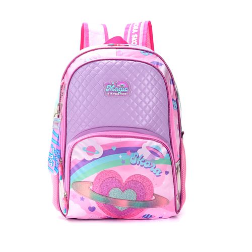 Mochila Espalda Skora Corazón Alma Magic 18 Pulgadas Con Llavero