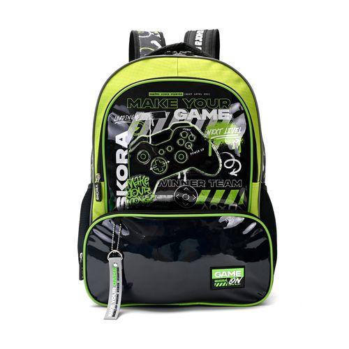 Mochila Espalda Gamer Skora  Game On De 18 Pulgadas Con Llavero