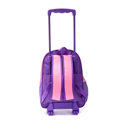 Mochila Carrito Skora Pets Panda Rock 16 Pulgadas Con Llavero