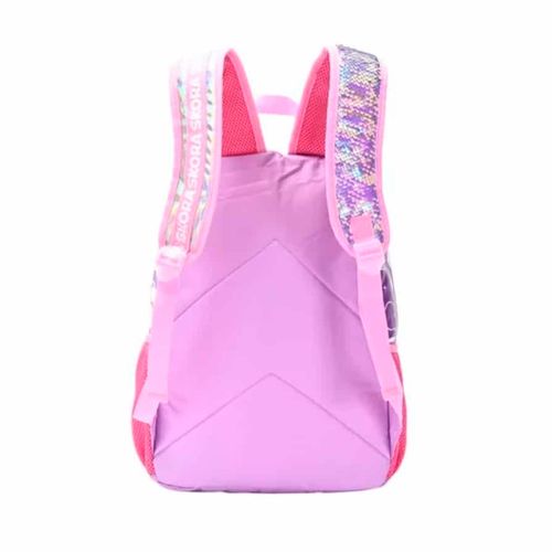 Mochila Espalda Skora Alma Matalasse De 18 pulgadas Color Lila Con Llavero