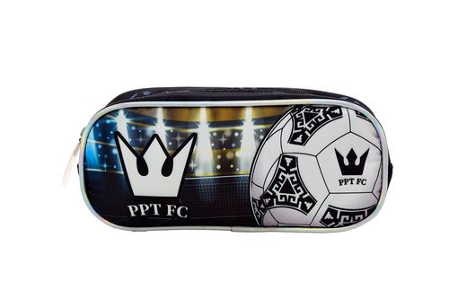 Cartuchera Rectangular Un Cierre Pelota de Fútbol