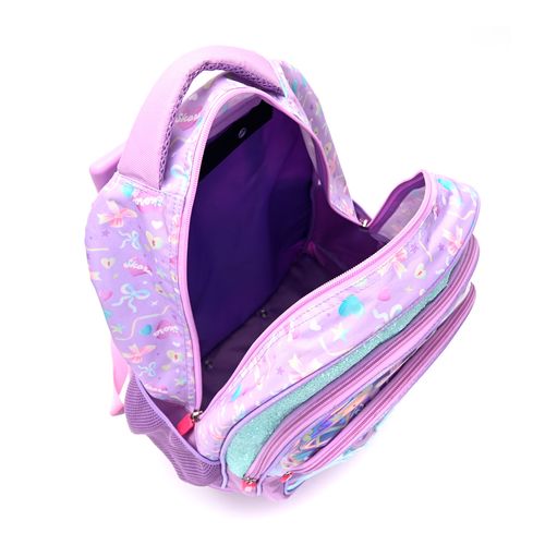Mochila Escolar Skora Letter Smile De 18 Pulgadas Con Llavero