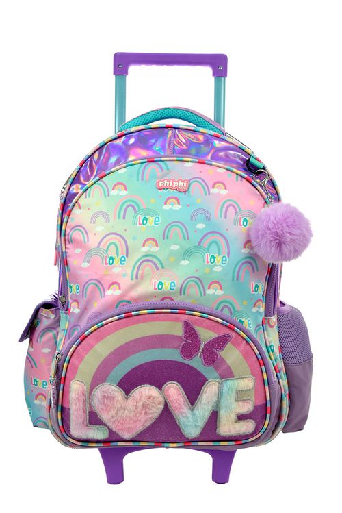 Mochila de Carro Arcoíris Love 18 Pulgadas