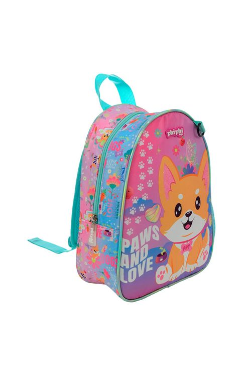 Mochila de Espalda Perro Multicolor 12 Pulgadas