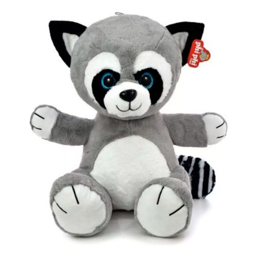 Peluche Grande Mapache Sentado 60 cm