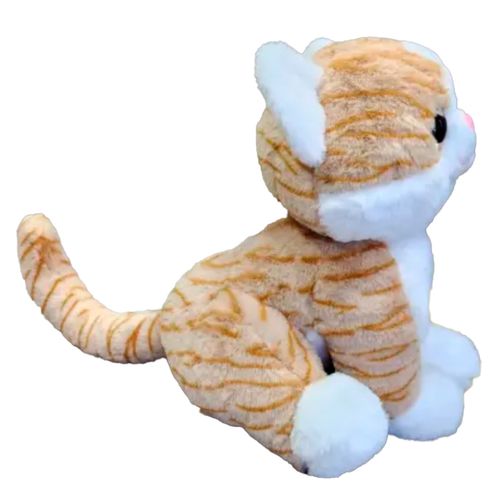 Peluche Gato Sentado 40 cm Marrón