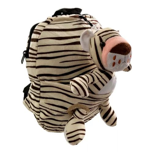 Mochila Espalda 12 Pulgadas Animalitos de Peluche Tigre
