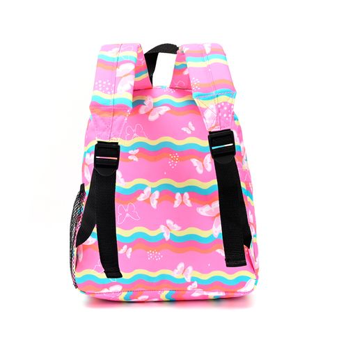 Mochila Espalda Goodpak Print Mariposas Rosa De 12 Pulgadas