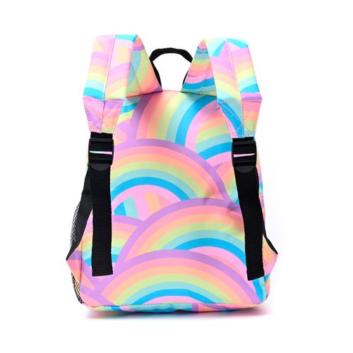 Mochila Espalda Goodpak Print Arcoiris Rosa De 12 Pulgadas