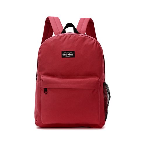 Mochila Espalda Goodpak Bordo Lisa De 17 Pulgadas