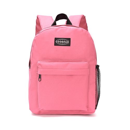 Mochila Espalda Goodpak Rosa Lisa De 12 Pulgadas