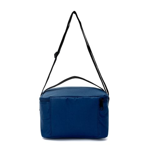 Lunchera Goodpak Azul Marino Liso Térmica Con Correa Ajustable