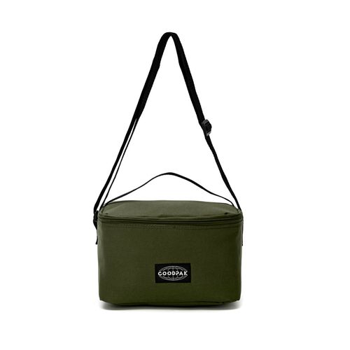 Lunchera Goodpak Army Verde Térmica Con Correa Ajustable