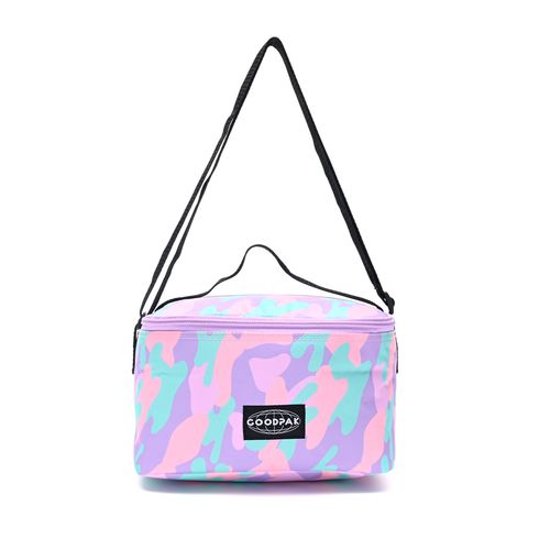 Lunchera Goodpak Print Camuflado Pastel Térmica Con Correa Ajustable