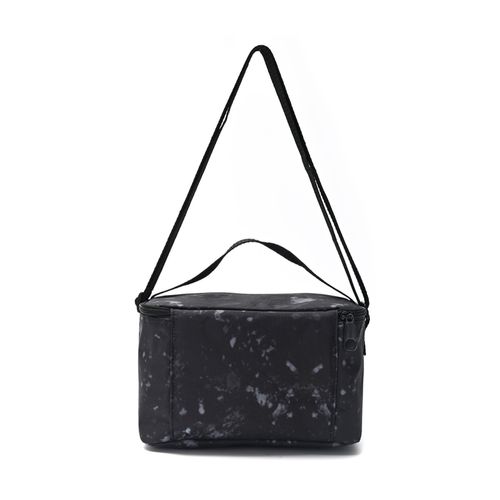 Lunchera Goodpak Print Negro Y Blanco Térmica Con Correa Ajustable