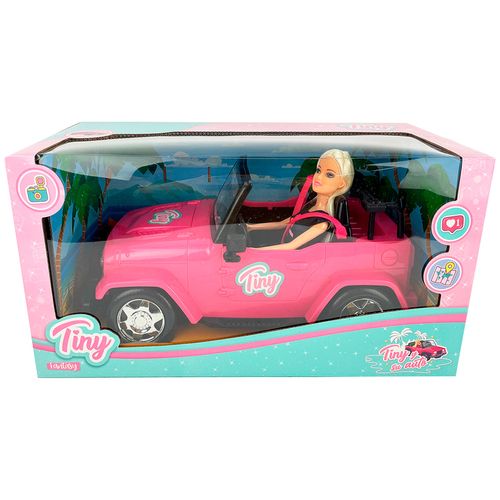 Muñeca Tiny Fantasy y su Jeep Vestido Negro California