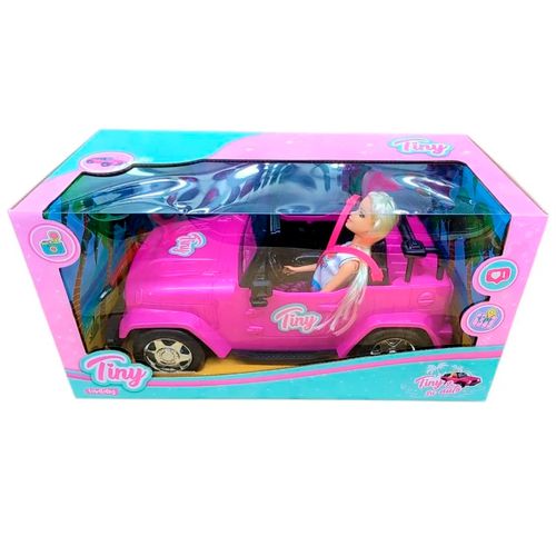 Muñeca Tiny Fantasy y su Jeep Vestido Dream