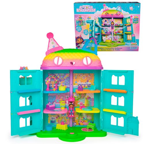 Casa De Muñecas Gabbys Dollhouse Con 2 Figuras Y Sonido