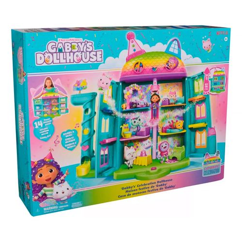 Casa De Muñecas Gabbys Dollhouse Con 2 Figuras Y Sonido