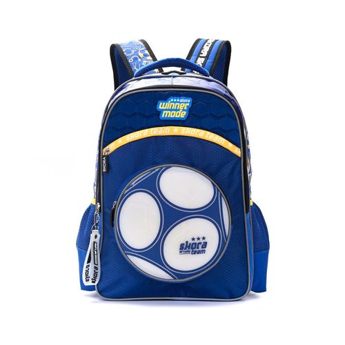 Mochila Espalda Fútbol Azul De 18 Pulgadas Con Luces Y Llavero