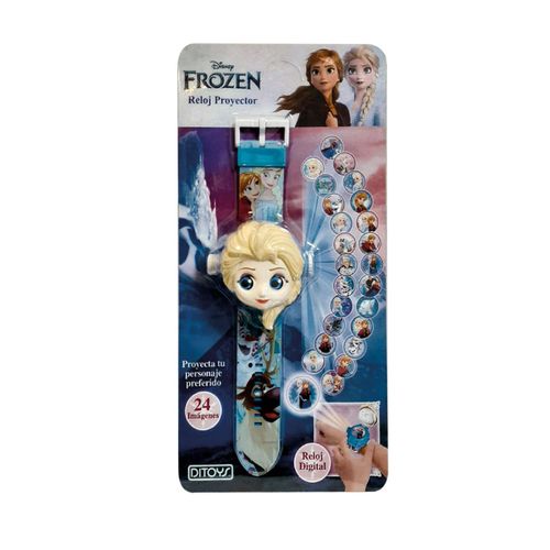 Reloj Digital Infantil Proyector De Imágenes Frozen Disney