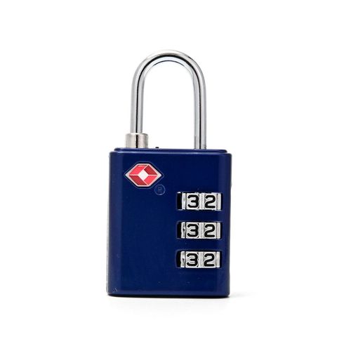 Candado De Combinación 3 Dígitos Tsa Viaje Valija Wanderlust Color Azul