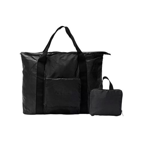 Bolso Plegable Impermeable De Viaje Wanderlust Negro