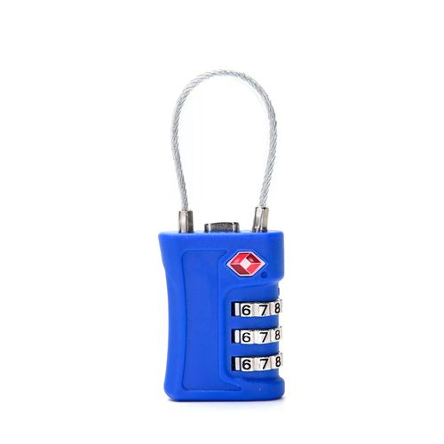 Candado Negro Tsa Lazo Bolsos Valijas Armarion Wanderlust Azul