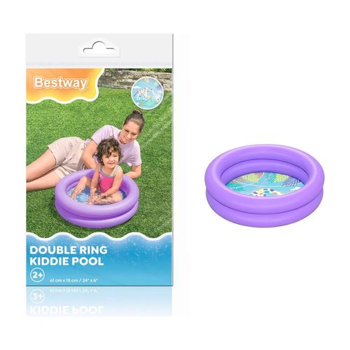 Pileta Inflable Dos Aros Bestway- Violeta