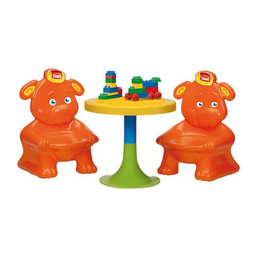 Mesa Y Sillas De Ositos Con Bloques De Construcción Rondi