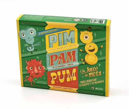 Juego De Mesa Cartas Pim Pam Pum A Buscar Monstruos Original Maldon