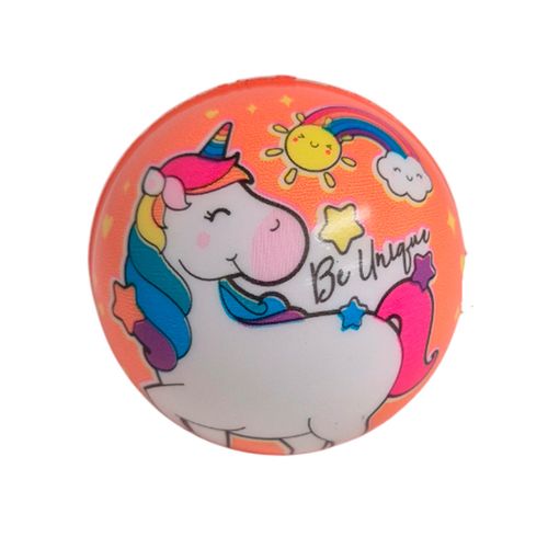 Pelota De Unicornio Goma Espuma Antiestres Juguete Naranja