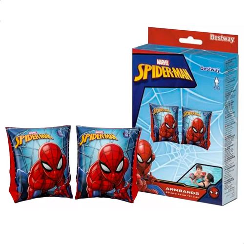 Bracitos Flotadores Inflables Spiderman Salvavidas Pileta 23 X 15 CM