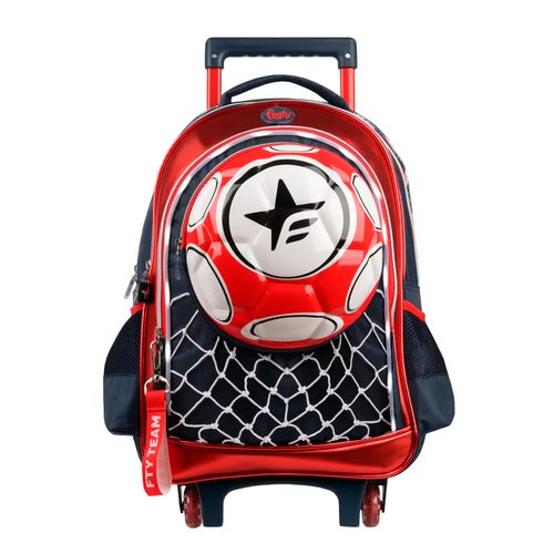 Mochila Carro Footy Pelota 18” Rojo
