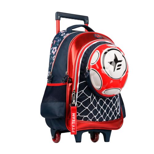 Mochila Carro Footy Pelota 18” Rojo