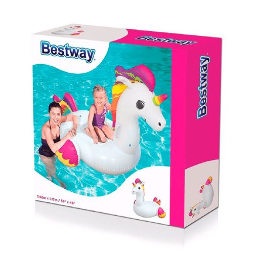 Inflable Unicornio Kawaii 150 x 117 cm con Manijas Reforzadas