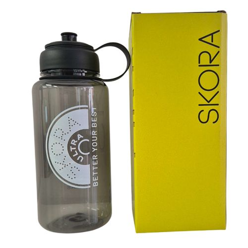 Botella Deportiva Skora Con Pico De 1000 Ml Negro