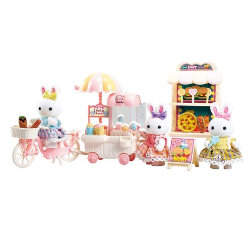 Bunny Boutique Set Popcorn Pochoclera Vestido Rosa