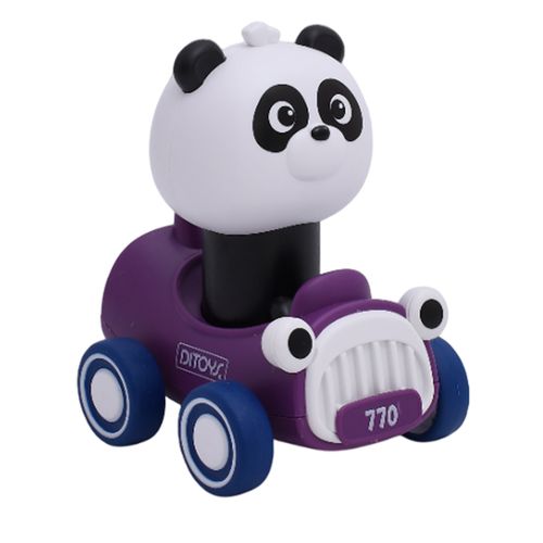 Juguete De Auto Press De Panda Violeta